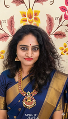 Lakshmi Mango Jadau Kundan lakshmi long haram - KH00126