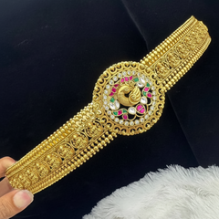 Jadau Stone Peacock Waist Belt - WB0038