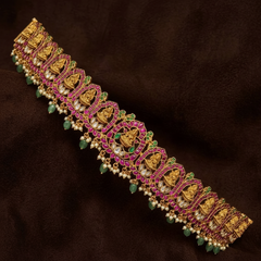 Lakshmi Pota stone Antique Polish Waist belt - WB0032