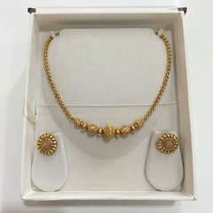Nakshi Ball Necklace with Earirngs - NN00874