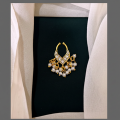 Beautiful Nose Ring With Pearls - NR0039
