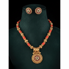 Coral Nakshi Necklace - NN0070