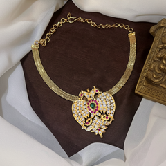 Panchaloha Gandaberunda Pendant with Chain - NN00922