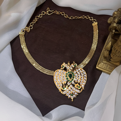 Panchaloha Gandaberunda Pendant with Chain - NN00922