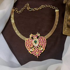 Panchaloha Gandaberunda Pendant with Chain - NN00922