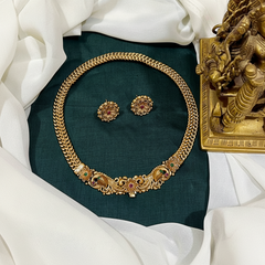 Nakshi Kante Front Screw Designer Set With Earrings - NN00849