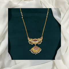 Panchaloham Long Haram With Shanku Pendant - NH0064