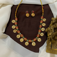 Kaasu necklace With Earings - NN00940