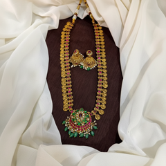 Kaasu Haram With Chandbali Pendant - NH00463