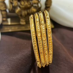 Gold Polish Bangles - BG00703