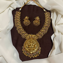 Nakshi Lakshmi Broad Pattern Necklace - NH00189