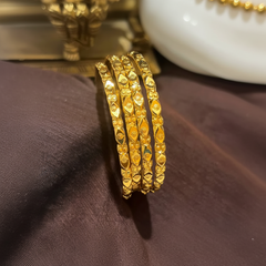 Gold Polish Bangles - BG00703