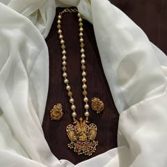 Pendant with Long Mala and jhumki - NH00482
