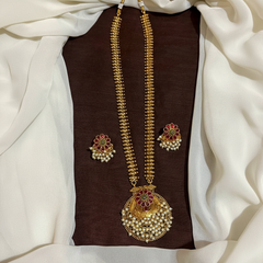 Nakshi Long Chain With Flower Pendant - NH00141