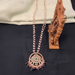 White Pearl Haram With Pendant - PB00533