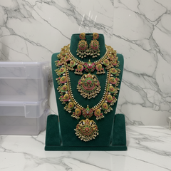 Jadau Mango Guttipusalu In Bridal Combo - BC0013