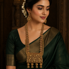 Beautiful Nakshi Haram Set with Matching Earrings – NH00367