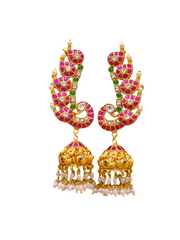 Multi Mango Ear - Cuff in Kundan - KE00446