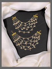 5 Layer white Pearl Matilu in Kundan - MT0058