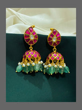 Ruby Jhumki Earring in Kundan - KE00280