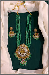 Green Pearl Haram with Lord Pendent - PB00185