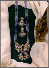 Purple Pearl Haram with Victorian Pendent - PB00187