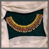 Jilebi Necklace in kundan - KN00493