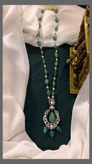 Green Pearl Haram with Pendent - PB0023