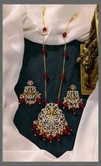 Green Pearl with Victorian pendent - PB00220