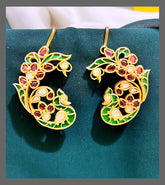 Peacock Ear Cuff in Kundan - KE00382