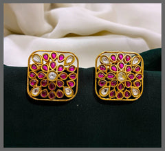 Stunning Stud in Kundan - KE00361