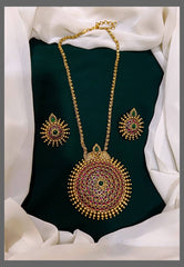 Antique Big Pendent Nakshi Haram - NH00132