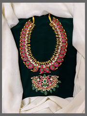 Mango Haram with Beautiful Pendent in Kundan - KH00246