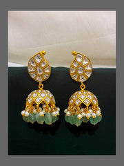 Ruby Jhumki Earring in Kundan - KE00280