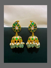 Ruby Jhumki Earring in Kundan - KE00280