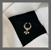 Beautiful Stone Septum Nose Ring in Kundan - NR0016