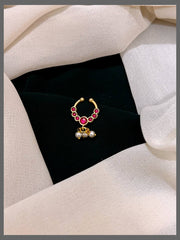 Beautiful Stone Septum Nose Ring in Kundan - NR0016