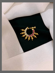 Beautiful Stone Nose Ring in Kundan - NR0027