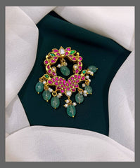 Multi Color Hair Accessories in Kundan - HA0034