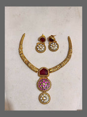 Antic Kante Necklace in Kundan - KN00387