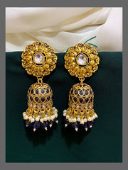 Flower Jhumki in Nakshi - NE0181