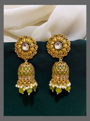 Flower Jhumki in Nakshi - NE0181