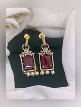 Hanging Earring in Nakshi - NE0193