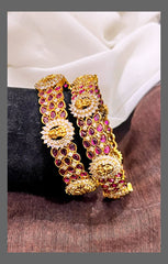 Ruby Small Lakshmi Bangle - BG0062
