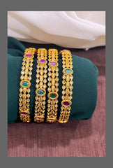 Set of 4 Multi Color Bangle - BG00116