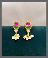 Dew Drops Earring in Kundan - KE00264