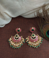Antique Kundan Earring - KE00279