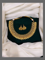 Kerala Antic Kashu Malla Necklace in Nakshi - NN00203