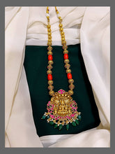 Vishnu Pendent in Kundan Haram Choral - KH00214