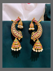 Fish Earcuffs Jhumki Earring in Nakshi - NE00219